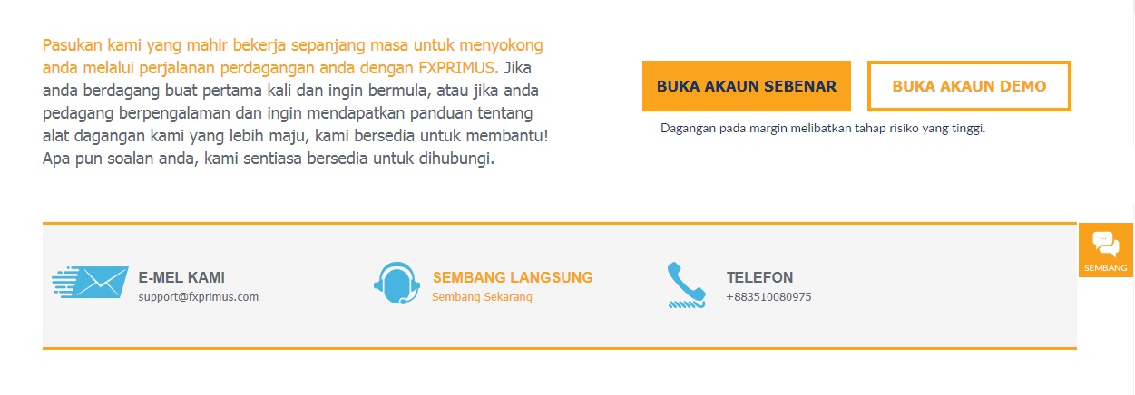 fxprimus Customer Support