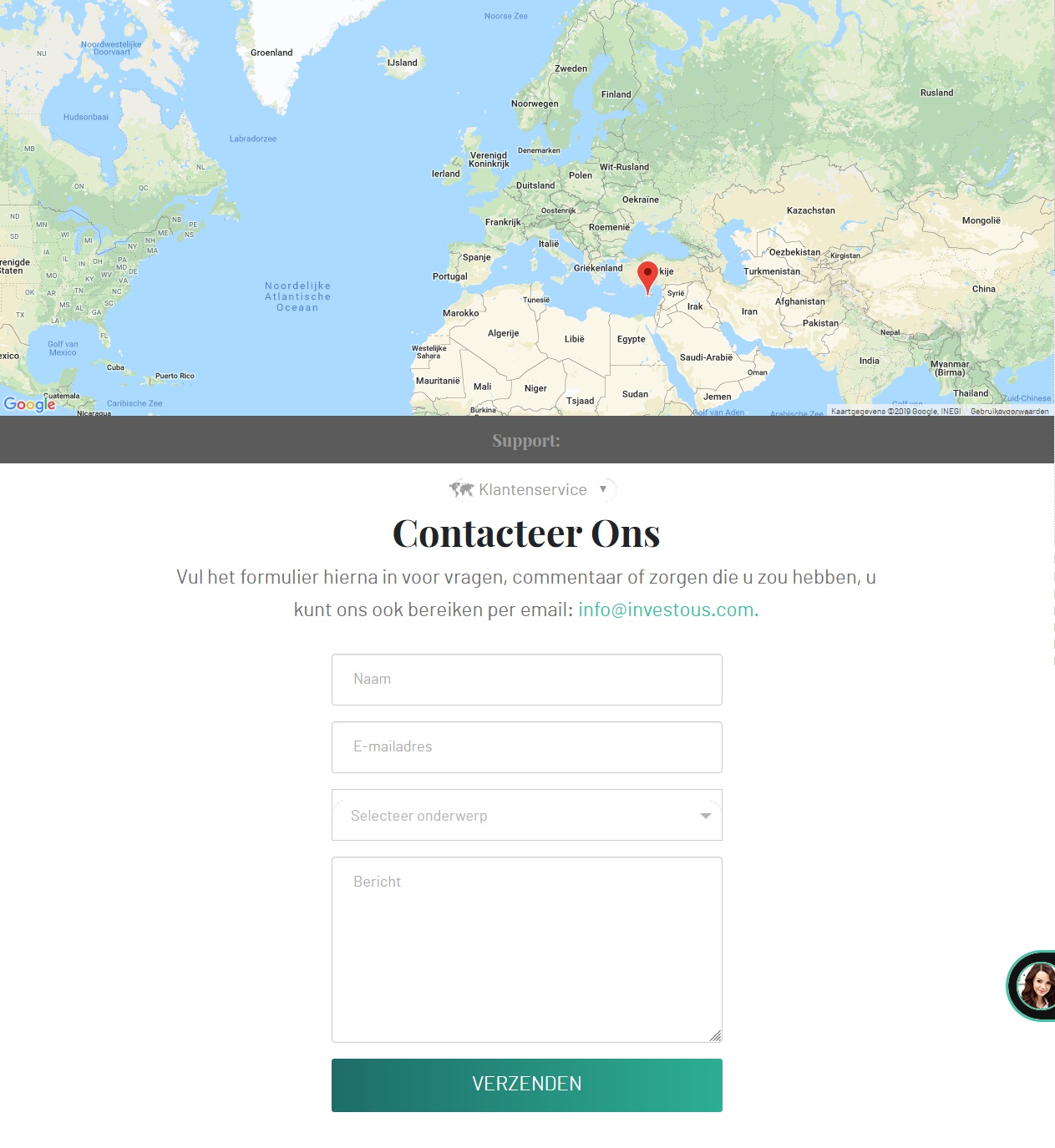 Investous klantenservice