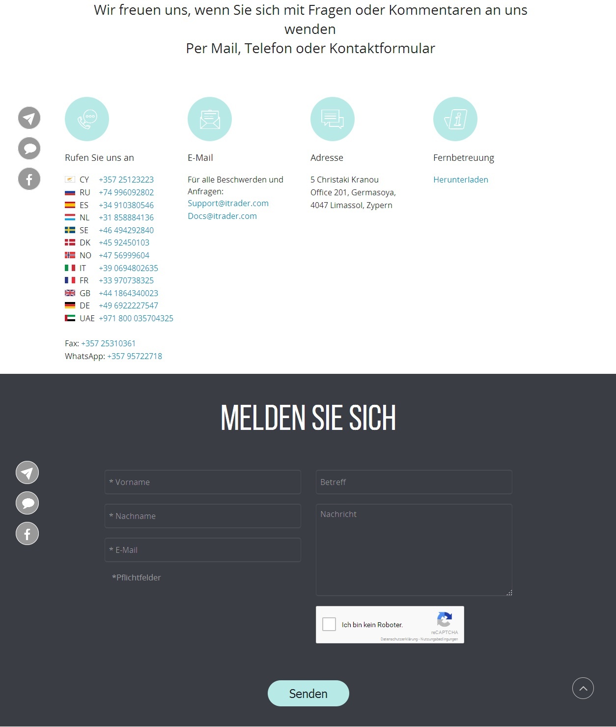 iTrader kundendienst