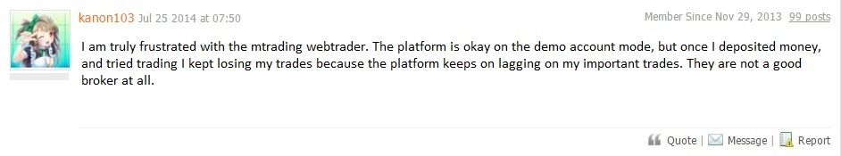 MTrading client review