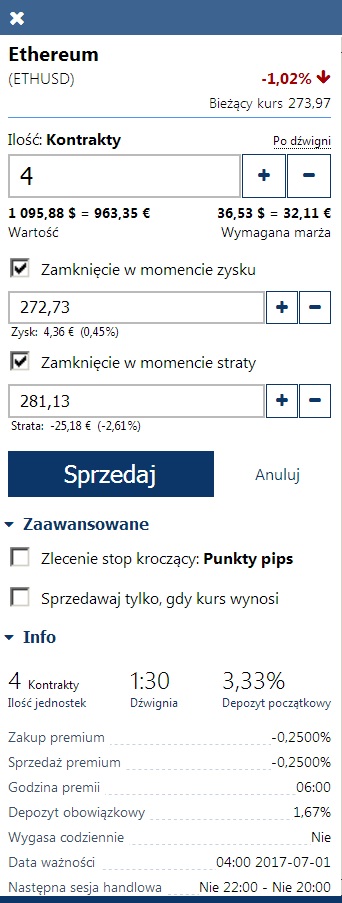 Zbywalne aktywa Plus500