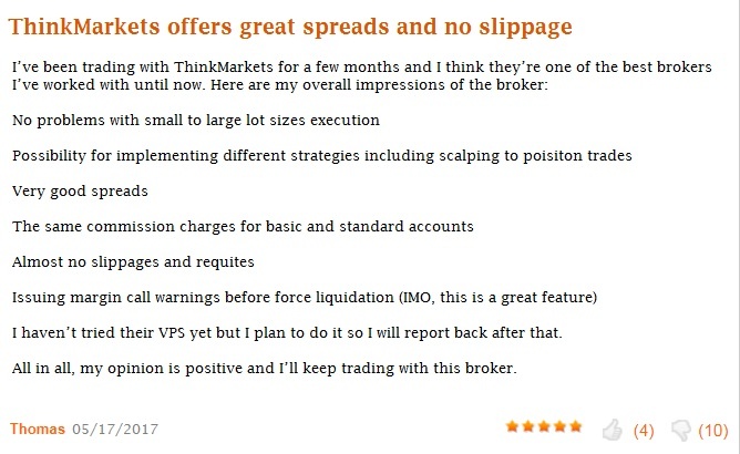 thinkmarkets reputation