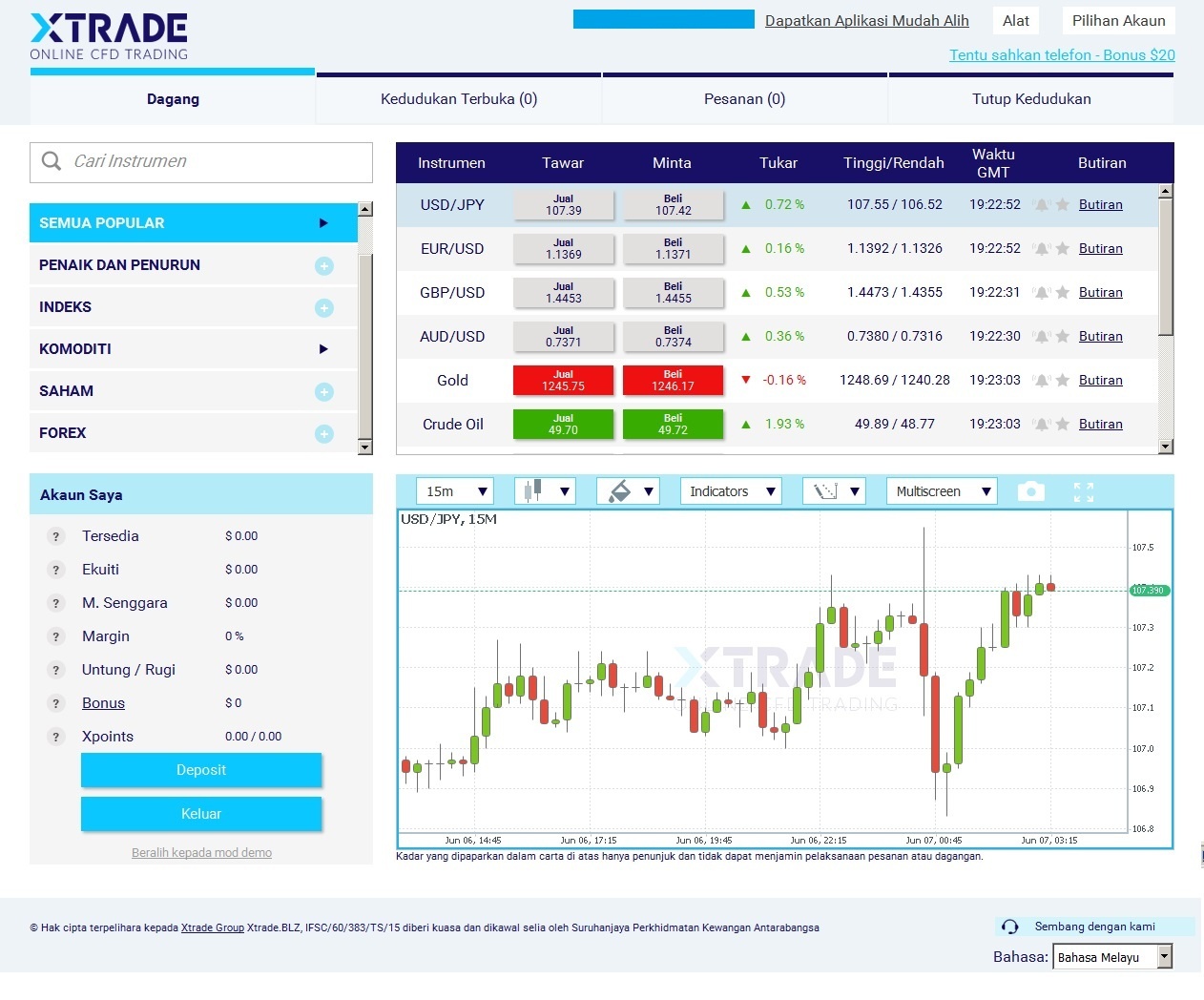 xtrade platform