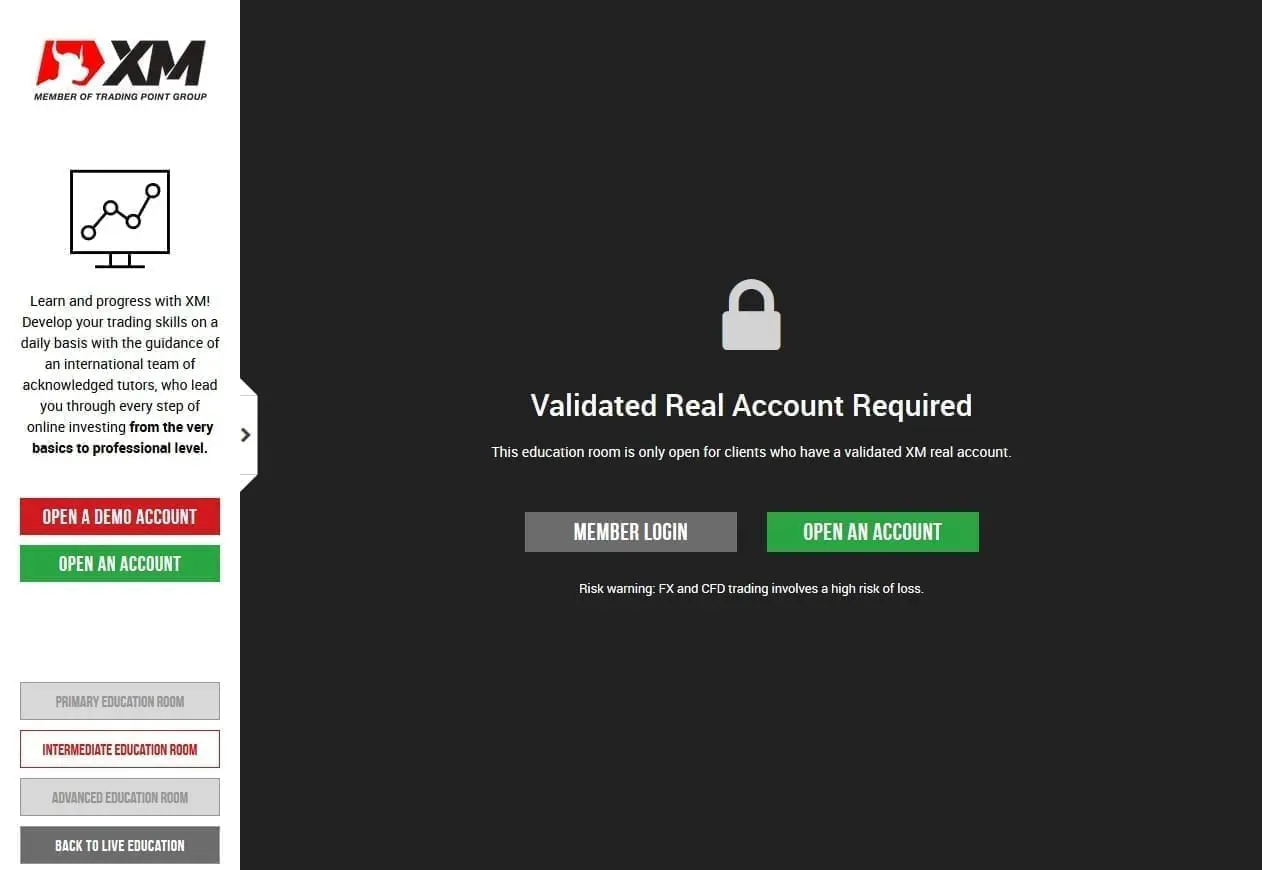 XM intermediate education room