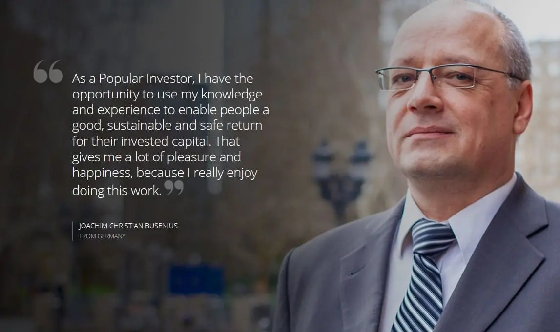 Popular investor in eToro