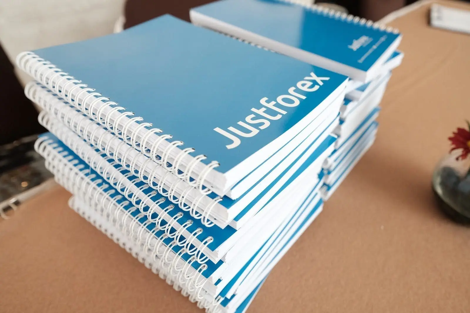 JustForex seminars and training merchandise