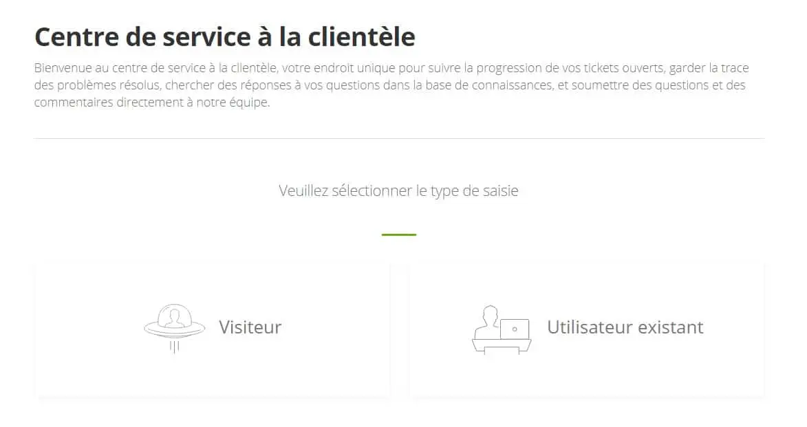 Support client eToro