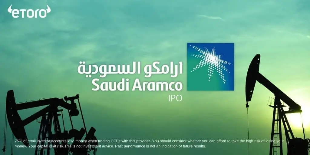 Saudi Aramco stocks trading with eToro
