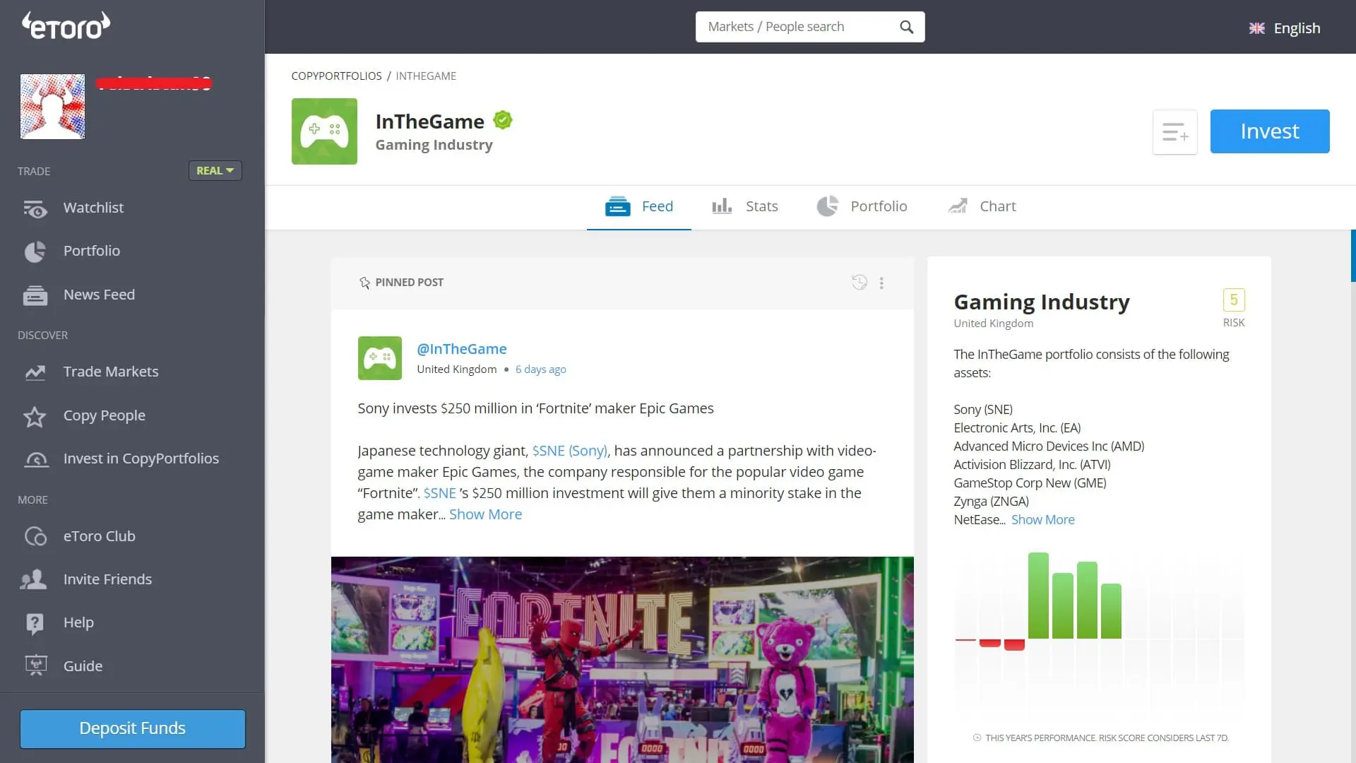 InTheGame CopyPortfolio