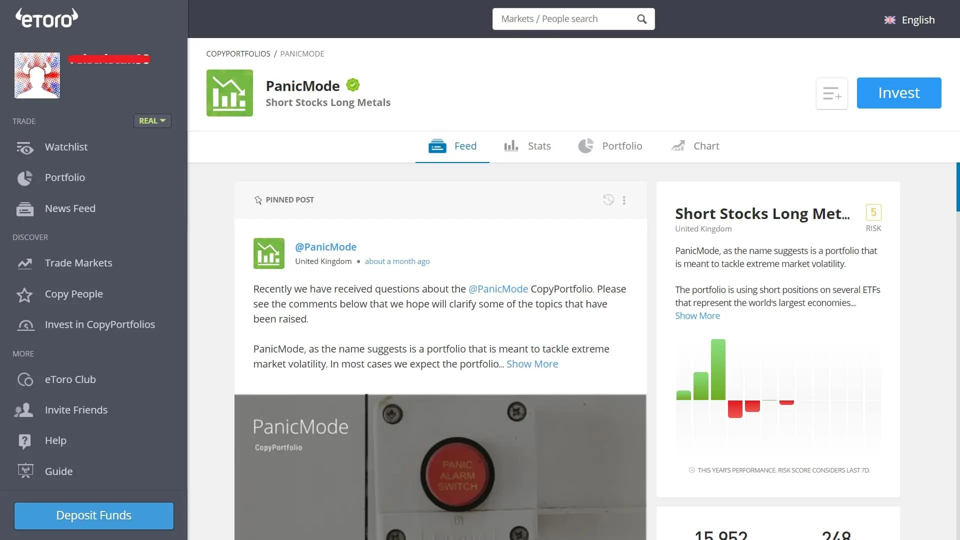 PanicMode CopyPortfolio