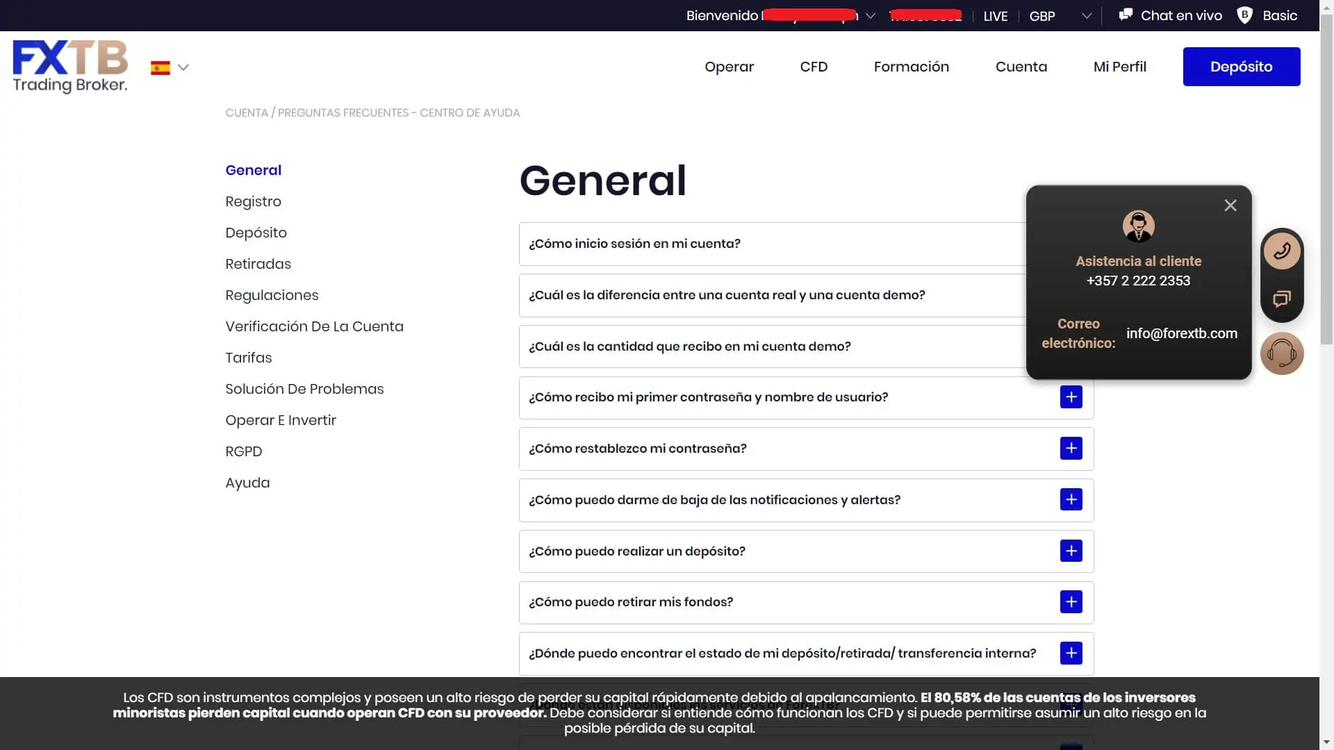 ForexTB atención al cliente