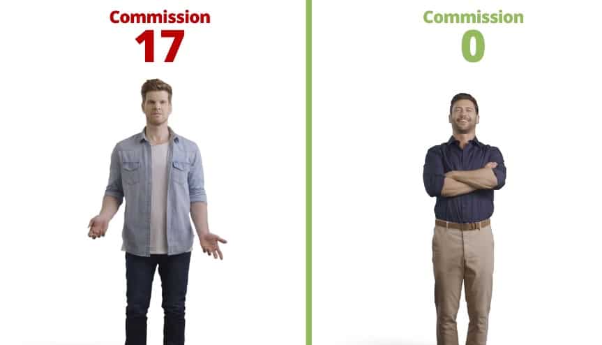 Simon and Joe's stock commissions compared